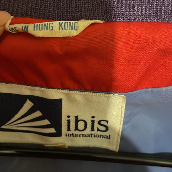 Ibis international red, purple and blue vintage bomber jacket. C3C - Picture 3 of 11